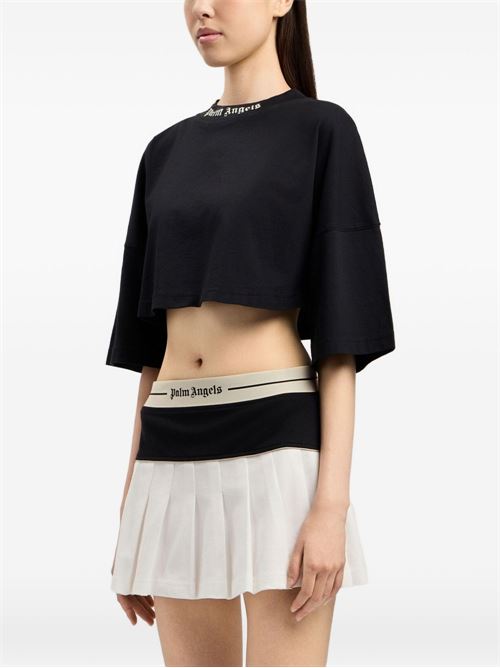 T-shirt donna Palm Angels nera PALM ANGELS | PWAA054S26JER001100A